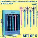 Get Trend Disney Stitch 5pcs Erasable Gel Ink Pens and Angel Cute Writing Pens for Kids Fun Stationery Set Kawaii Journaling Supplies Cool Pen Gifts for Kids (Stitch)