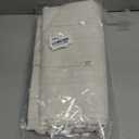 ZeeMart Hemstitched Embroidery Striped Boho Tablecloth 54x70 Inch Ivory, Heavy Weight Farmhouse Burlap Linen Off White Tablecloth, Wrinkle Resistant Washable Table Cloth for Rectangle Table