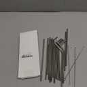 16-Pack Stainless Steel Straw,Reusable Straws 8 Straight & 8 Bent (8.5 Inch) Metal Drinking Straws with 4 Cleaning Brushes,Replacement Straws,Dishwasher Safe,Ideal for Home,Travel