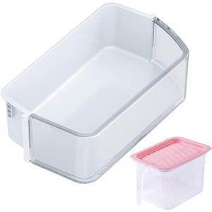 DA97-12650A Door Shelf Bin Basket for Samsung Refrigerator Door Shelf Right Side Replacement for Samsung RF263BEAESR RF260BEAESR RF261BEAESR Door Shelves With Food Storage Container