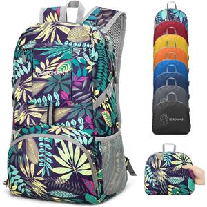 ZOMAKE Lightweight Packable Backpack 35L, Light Foldable Backpacks Water Resistant Collapsible Hiking Bag, Compact Folding Day Pack for Travel Camping(Mixed Color-Leaves) ZOMAKE Lightweight Packable Backpack 35L, Light Foldable Backpacks Water Resistant Collapsible Hiking Bag, Compact Folding Day Pack for Travel Camping(Mixed Color-Leaves)