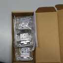 Ravinte 10 Packs 5 Pair 3/8" Inset Polished Chrome Cabinet Self Closing Hinges for Kitchen/Bathroom/Furniture Cabinets & Doors,Decorative Cupboard Hardware