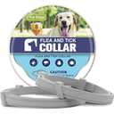 4 Pack Effective Flea Collar for Dogs, 25" Adjustable Natural Pet Flea and Tick Prevention Collars for Large Medium Small Dogs, Waterproof Fleas Ticks Collar for Puppies, 32 Months Protection, Purple