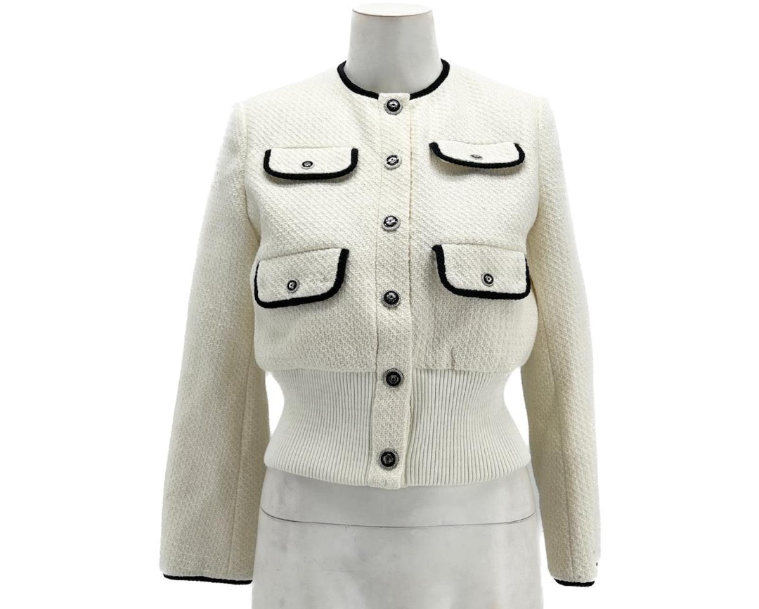 MAJE Jackets T.FR 36 Cotton White