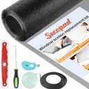 Secopad Window Screen and Screen Door Mesh Repair Kit, Black, 48in x 177in | Replacement Tools Kit, Easy to Install, Extra Large, Durable Fiberglass, Pet and Kid Friendly, For Window Door Patio & Porch