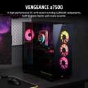 Corsair Vengeance a7500 Gaming PC – Liquid Cooled AMD Ryzen™ 7 9800X3D CPU – AMD® Radeon RX 9070XT GPU – 32GB Vengeance RGB DDR5 Memory – 1TB M.2 SSD – Black