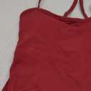 Womens Workout Sets Two Piece Cross Back Tank Top Matching High Waist Leggings Sets Gym Outfits Work Out Clothes (Large, Burgundy)