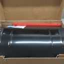 Garvee 29" Snow Pusher Shovel with Wheels,Heavy Duty Steel Snow Shovel with Wheels,Angled Blade Efficient Snow Removal With5-Position Angled Blade & Adjustable Handle for Doorway, Sidewalk, Black&Red