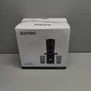 SUSTEAS Cold Press Juicer, 300W, 5.3" Large Feed Chute, 1.5L Capacity, Automatic Feeding, High Yield, Easy to Clean, Ideal for Whole Fruits & Vegetables, Black