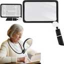 Handheld Magnifying Glass & Hands Free Magnifying Glass