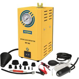 AUTOOL Automotive Smoke Machine EVAP Leak Detector 12V Car Fuel Pipe System Leakage Locator with Pressure Gauge for Car, Motorcycle, Truck, Boats and More