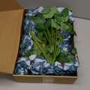 80 Pcs Roses Artificial Flowers, Silk Gradient Dusty Blue Artificial Flowers Petals Long Stem Roses for Mom Bouquet Home Party Decor