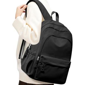 Black Backpack for School, High School Bookbag Back Pack for Teens Girls Boys, Lightweight College Backpack Bookbag for Women Men, Simple Casual Daypack Backpack Mochilas Escolares para Adolescentes