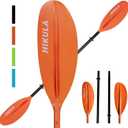Kayak Paddle 4 Pieces Aluminum Shaft and PP Blade Floating 86.6in/220cm, 90.5inch/230cm Lightweight Oars