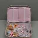 Tea Party Set for Little Girls, 49PCS Princess Tea Time Toys Including Tea Set Dessert Carrying Case, Kids Kitchen Pretend Playset, Tea Set for Girls Birthday Toddler Age 3-8, Pink