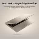 EooCoo Case Compatible with MacBook Air 13 inch M5 2026-2022 M4 M3 M2 A3449 A3240 A3113 A2681, Crystal Hard Shell Scratch Resistant Protective Cover Compatible for MacBook Air 13.6 inch, Starlight