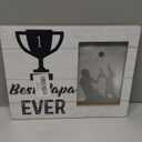 UNCDLV Papa Gift Picture Frames, Best Papa Ever Gifts for Dad Frame, Dad Gifts from Daughter Son, Grandpa Picture Frame for Shelf Bedroom Livingroom Table Desk Gift for Women 10x15cm