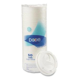 Dixie D9542W Dome Lid for 10-16 Ounce PerfecTouch Cups and 12-20 Ounce Paper Hot Cups, White 100 Lids