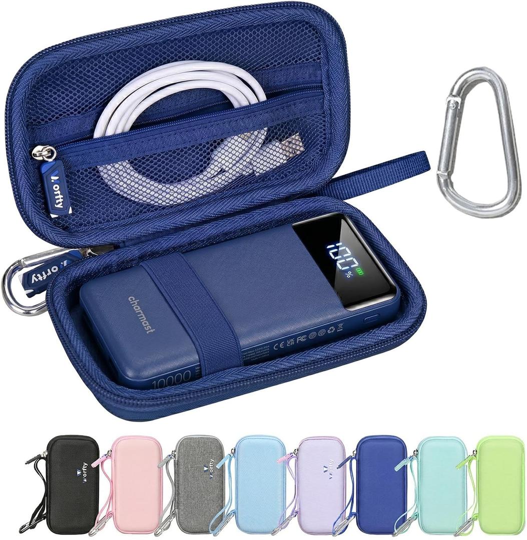 Portable Bank Charger Case for charmast for VRURC for OHOVIV Fast Charging Battery Protective Case (Navy Blue)
