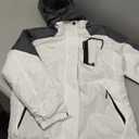 Pdbokew Women's Skiing Snowboarding Jackets Fleece Hood Mountain Snow Coat (Medium, White)