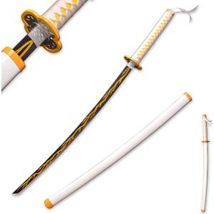 Metal Demon Sword 104cm/41inchs,Stainless Steel, Hashira Pillar and Protagonist Katana for Anime Cosplay, Anime Original Textures, Multiple Styles to Choose from