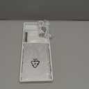 Samsers Foldable Bluetooth Keyboard with Touchpad - Portable Wireless Keyboard with Holder, Rechargeable Full Size Ultra Slim Pocket Folding Keyboards for Android Windows iOS Tablet & Laptop - Silver (BT x1)