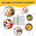 100 Pcs Iridescent Glossy Gift Bags Medium Size, 8x4x10 In Holographic Reusable Gift Bags with Handles & Sturdy Base, Ideal for Birthday, Wedding, Bachelorette, Party Favors, Holiday Goodie Bag