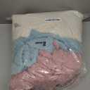 Reginary 4 Pack Fuzzy Blanket 30 x 40'' Waffle Flannel Baby Throw Blankets Warm Nursery & Crib Blankets for Girl & Boy Newborn Infant(Light Blue, Pink, Beige, Gray)