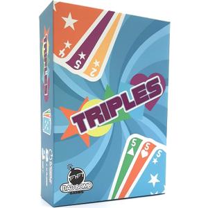Triples - The Ultimate in Card Matching Fun for Kids, Teens and Adults. Easy to Learn and Perfect for Game Nights with Family and Friends. 2-10 Players.