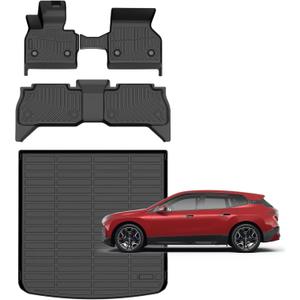 BMW IX Floor Mats 2026 2025 2024 2023 2022 Car Mats for BMW IX All Weather Floor Mats Cargo Liner Anti-Slip Waterproof Mats Custom Fit for IX Accessories 2022-2025