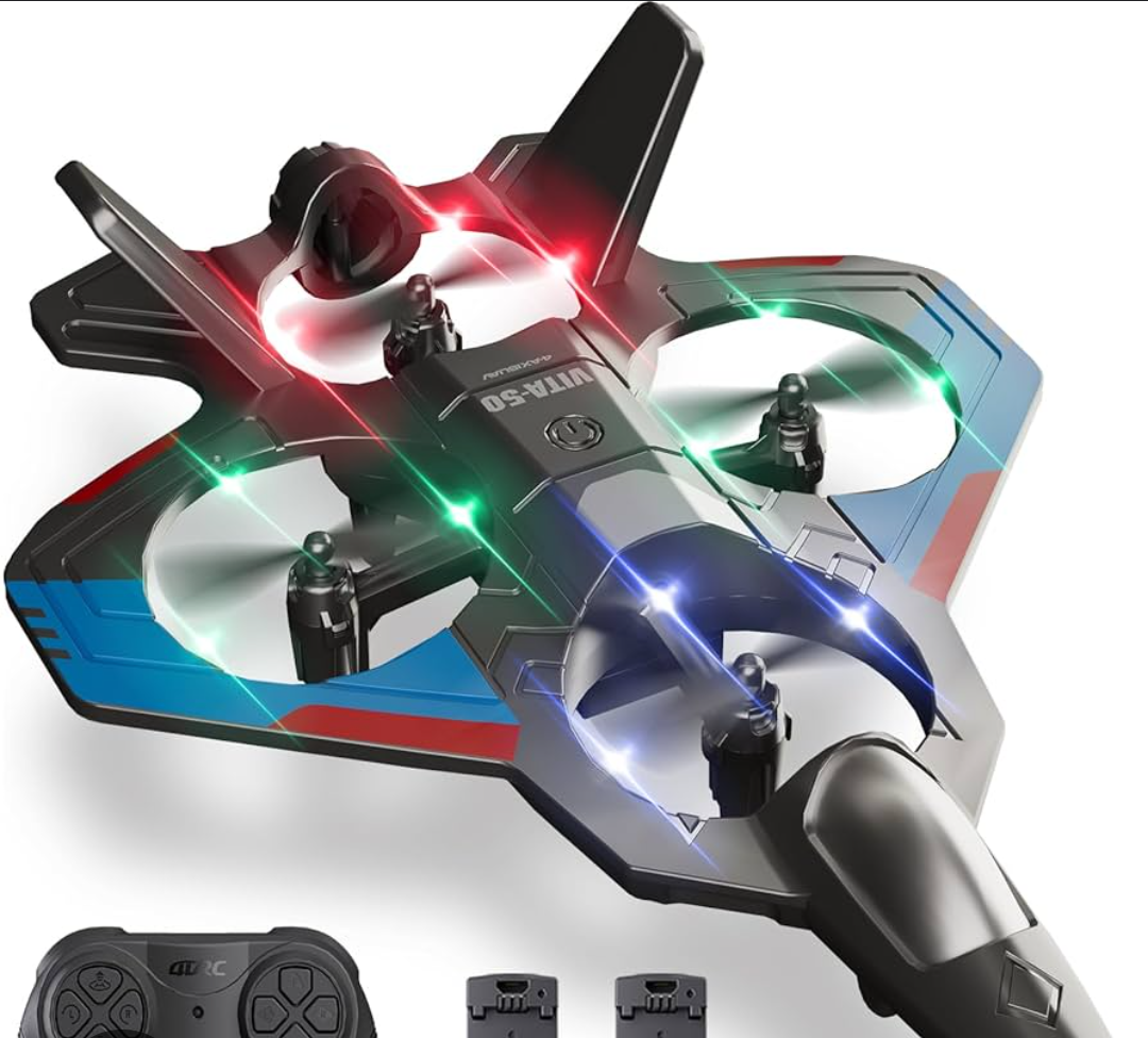 JBeeCtrl RC Planes for Kids 2.4GHZ Remote Control Airplanes for Adults 360° Flip Fighter Jet Toy RC Airplane for Beginners Boy Toys 5-7 8 9 10 11 Year Old Boy Gifts