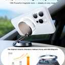 TORRAS O3 Fitness for iPhone 16 Case Magnetic Stand, Fit for MagSafe, 360 Rotatable Stable Stand, Camera Control Button, Military-Grade Shockproof, Slim & Sleek, Glacier White Translucent, Ostand