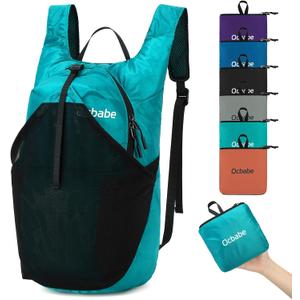 Ultra Lightweight Foldable Backpack,Water Resistant Small Packable Hiking Daypack Outdoor Camping Travel Bag
