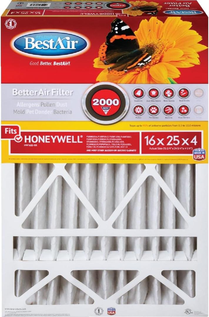 AIR FLTR 16X25X4 HNYWELL