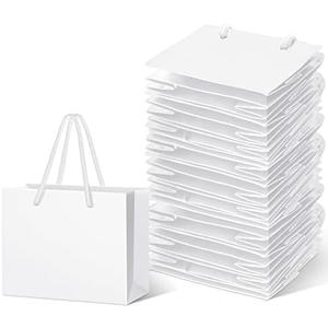 Amazon.com: Fainne 24 Pcs White Mini Gift Bags with Handle Gift Card Bags Bulk Extra Small Paper Party Favor Boxes Tiny for Christmas Wedding Baby Shower Birthday Wrapping Supplies, 4.7 x 3.9 x 2.3 Inch : Health & Household