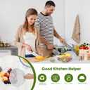 Metal Mesh Fruit Bowl with Lid & Basket - Fruit Fly Proof Kitchen Counter Storage for Fruits & Veggies (white/1PCS)