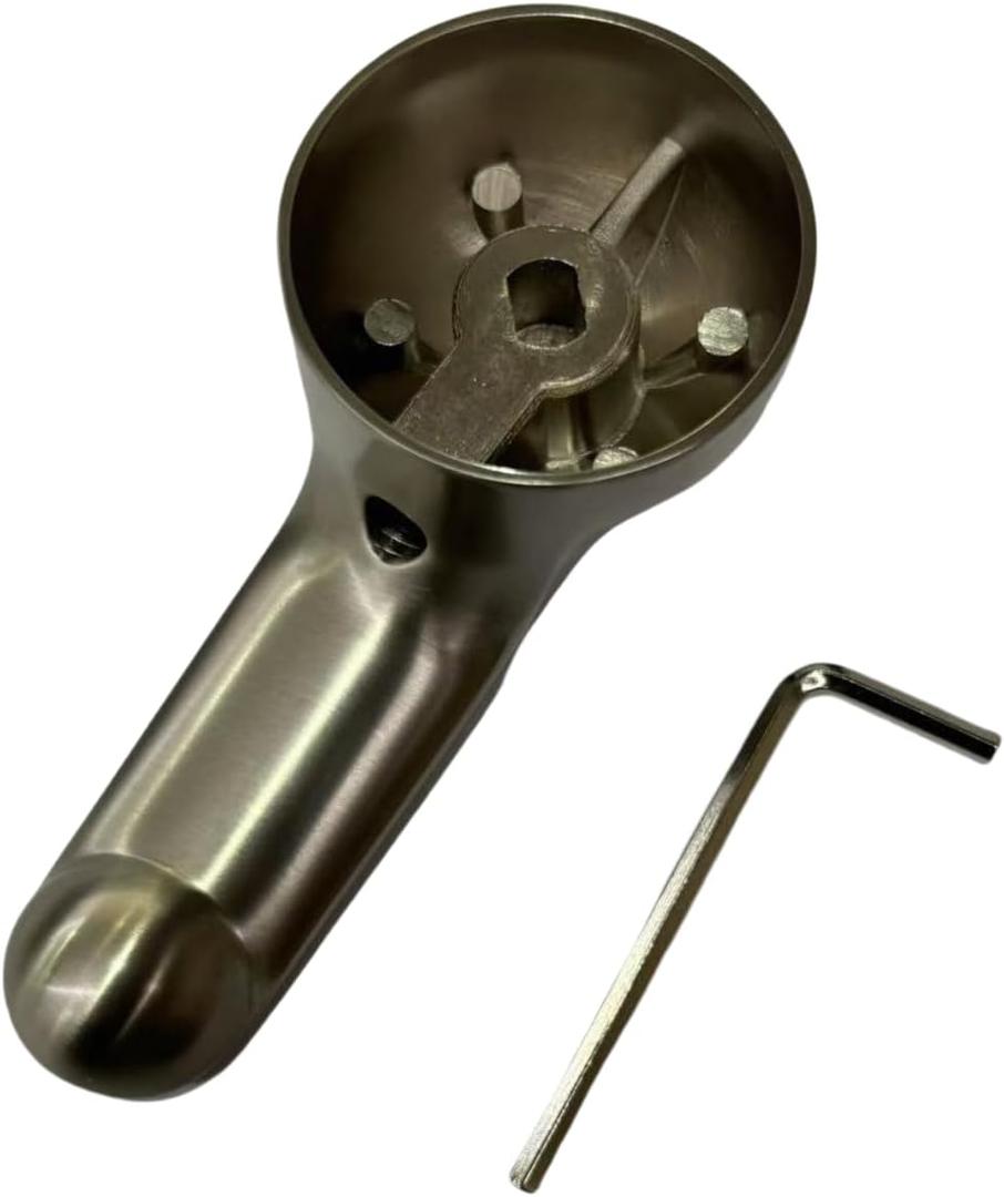 JTFH002 H79 Nickel Brushed Shower Handle Replacement Compatible with Delta 1300/1400 Series Single Metal Lever Handle, Faucet Handle Suitable for Delta Tub