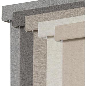 Persilux Blackout Roller Shades for Window Blinds,Cordless,Linen Fabric,Thermal Insulated Fabric UV Protection Shades for Home,Office,Bedroom,Door,Blackout-Beige,28" W X 72" H