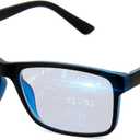Blue Light Blocking Glasses For Men/Women Anti-Fatigue Computer Monitor Gaming Glasses Reduce Eye Strain Game Glasses (Black/Black)