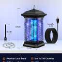 AMUFER Bug Zapper for Outdoor & Indoor, 1/2 Acre Coverage Mosquito Lamp with 18W Bulb & 4400V High-Voltage, 100% Improvement in Mosquito Control Effect, Electric Fly Trap for Patio, Backyard, Home