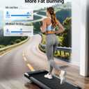 Superun Walking Pad with 6% Incline, Under Desk Treadmill for Home Office, 3 in 1 Portable Walking pad Treadmill with Remote Control, 2.5HP Quiet Mini Treadmills, 300 lbs Capacity