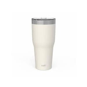 Zak! Designs Ivory Stainless Steel Tumbler with Lid, 30 oz 