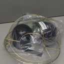 2 Pack Hanging Planters for Indoor Plants with 5.5" Pot + Ceiling Hook + Extender Chain | Hanging Plant Holder, Metal Minimalist Planter, NO Plant incld (Black & Gold)