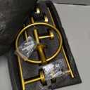 TURS Brushed Gold 5 Piece Bathroom Hardware Set, SUS304 Stainless Steel 24 Inch Bath Towel Bar Set, Round Bathroom Accessories Kit Wall Mounted (Brusehd Dark Gold)