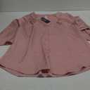 Blooming Jelly Womens Button Down Shirts 3/4 Sleeve Dressy Casual Tops Pleated Satin Silk Business Blouses 2025 (Large, Light Pink)