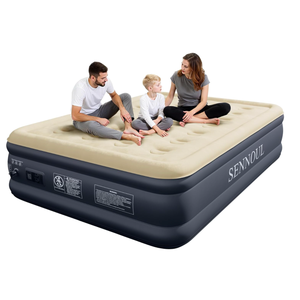Air mattress, black, 72x38in