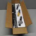 Yafex Curtain Rod 32-118 Inch, Heavy Duty 1 Inch Adjustable Curtain Rods for Windows, Black Long Window Treatment Rods, Modern Design, Easy Installation