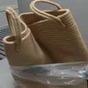 Jute Rope Woven Laundry Hamper Basket by YOUDENOVA, 72L Tall Luandry Basket, Baby Nursery Hamper for Blanket Storage in Bedroom-Large-Jute