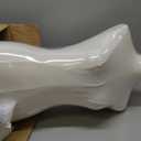 EaseHome Dress Form Mannequin Torso, 43-73 Inch Height Adjustable Female Manikin Body Clothing Display with Metal Bracket and Rectangular Base for Sewing Dress Display,Beige