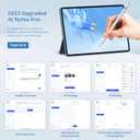 AI Stylus Pen for iPad with Built-in AI Assistant  6 Smart Functions, Custom Shortcut Keys, Tilt SensitivityiPad Pencil (2018-2024) for iPad Pro 11"/12.9", Air 3/4/5/M2/M3, Mini 5/6 Gen